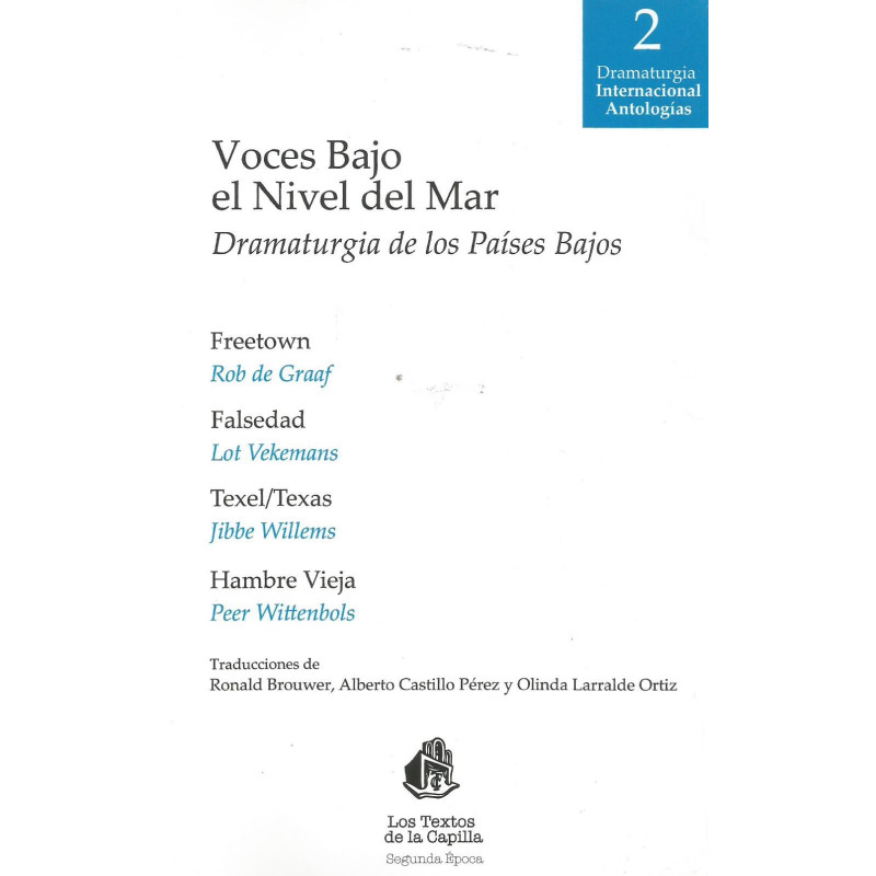 Libro. VOCES BAJO EL NIVEL DE MAR - DRAMATURGIA DE LOS PAÍSES BAJOS